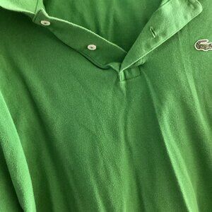 Preowned Green Lacoste polo shirt-size 8.